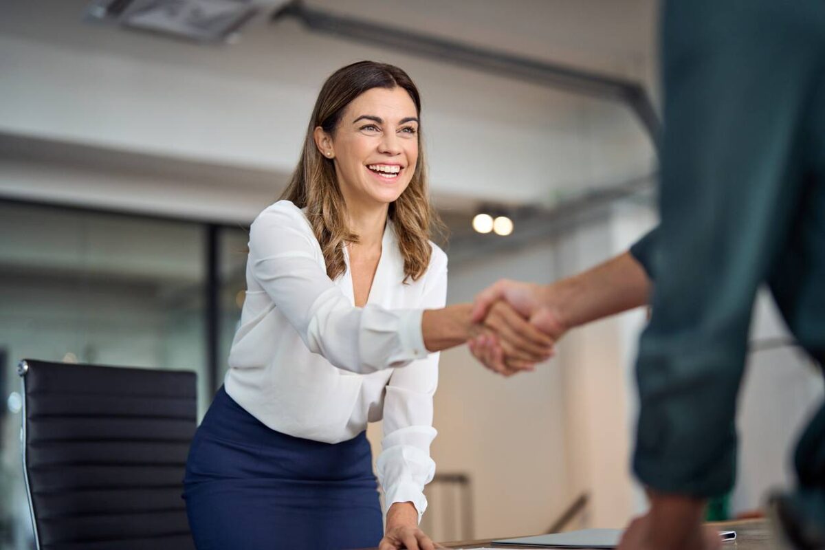 partenaire commercial partenariat client satisfait