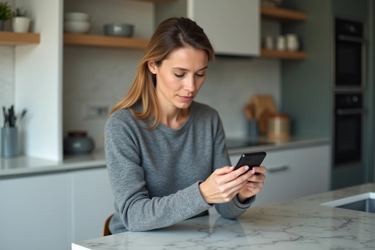 Femme vérifiant ses paramètres de sécurité Epic Games